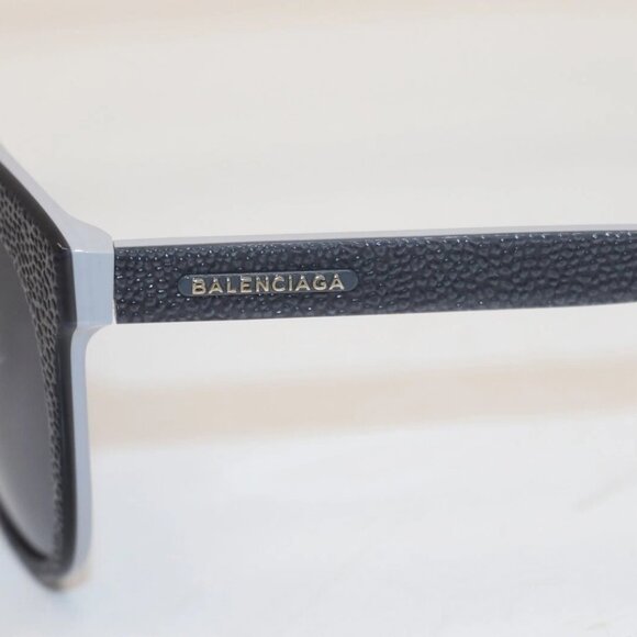 Balenciaga 24 Textured Cat Eye Sunglasses - White/Grey - Picture 5 of 16